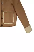 Camel Faux Shearling Coat  image