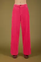 Hot Pink Corduroy Trousers  image