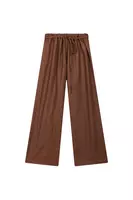 Pantaloni melange marrone cioccolato image