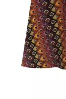 Grape and Tangeringe Diamond Print Jersey Dress  image