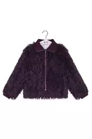 Grape Faux Fur Jacket image