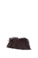 Aubergine Faux Fur Clutch Bag  image