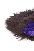 Aubergine Faux Fur Clutch Bag  image