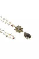 Floral Stone Pendant Necklace  image