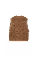 Camel Furry Cardigan image