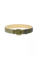 Green Suede Patchwork Belt  image