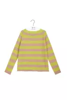 Lime and Antique Rose Striped Sweater  image