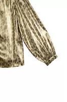 Metallic Animalier Print Blouse  image