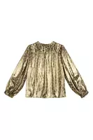 Metallic Animalier Print Blouse  image