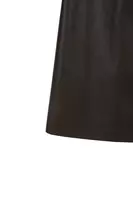 Dark Chocolate Brown Faux Leather Pencil Skirt  image