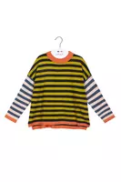 Contrast Striped Sweater  image