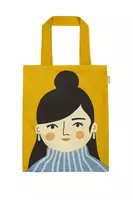 Saffron Chic Lady Printed Tote Bag  image