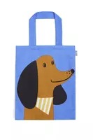 Cornflower Blue Good Boy Printed Tote Bag image