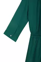 Bottle Green Textured Shirtdress  image