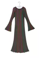 Metallic Jewel Tone Striped Knit Dress  image