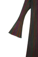 Metallic Jewel Tone Striped Knit Dress  image