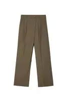 Khaki Green Wrap Trousers  image