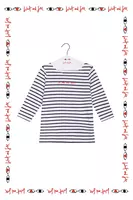 Je Me Ne Sbatt Bespoke Marinière With Navy And White Stripes image