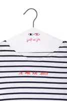 Je Me Ne Sbatt Bespoke Marinière With Navy And White Stripes image