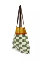 Sage Green and Ivory Swirl Pleated Bag  image