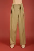 Olive Green Wrap Trousers  image