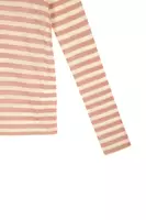 Taupe and Ivory Striped T-Shirt  image