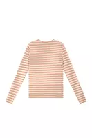 Taupe and Ivory Striped T-Shirt  image