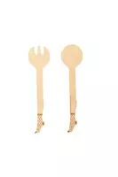 Polka Dot Socks Salad Utensils  image