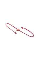 Slim Red Beaded Choker Necklace  image