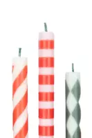 Festive Stripe and Diamond Candles  image