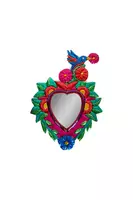 Floral Sacred Heart Mirror  image