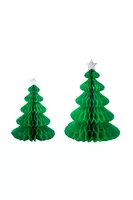 Honeycomb Christmas Trees with Stars  image