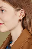 Single Small Flat Heart Earring  image