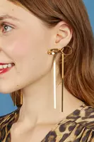 Bow pendant earrings  image