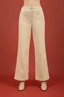 Ivory Corduroy Trousers  image