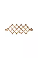 Slim Golden Geometric Metallic Bracelet  image