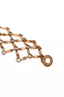 Slim Golden Geometric Metallic Bracelet  image