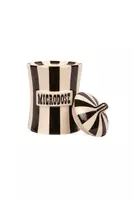 Medium Black and White Striped Microdose Canister  image