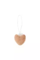 Taupe Mini Felted Heart Ornament  image