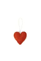 Brick Felted Heart Ornament  image