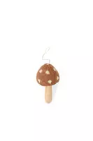 Taupe Felted Toadstool Ornament image