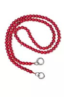 Lipstick Red Beaded Phone Chain  image