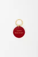 Happy New Start Ruby Red Keychain  image