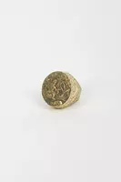 Virgo Engraved Signet Ring image