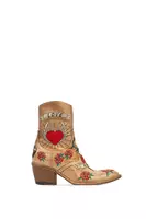 Love and Roses Embroidered Ankle Boots  image