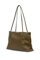 Borsa Tote in Pelle Verde Kaki image