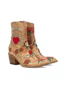 Love and Roses Embroidered Ankle Boots  image