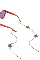 Garnet Floral Beaded Glasses Chain  image