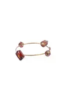 Claret and Honey Toned Bangle Bracelet  image