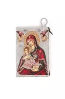 Madonna and Child Woven Lurex Purse  image